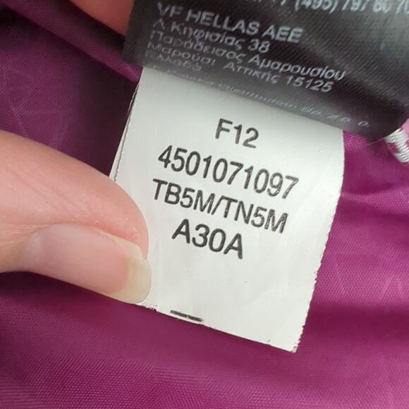 The North Face Parka Snow Shell Rain Jacket Womens Small Purple Hooded - Picture 8 of 11